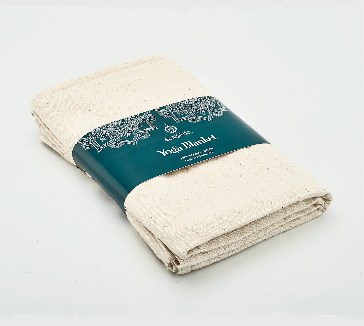 Sarveda Yoga Blanket | Organic Cotton | Natural White