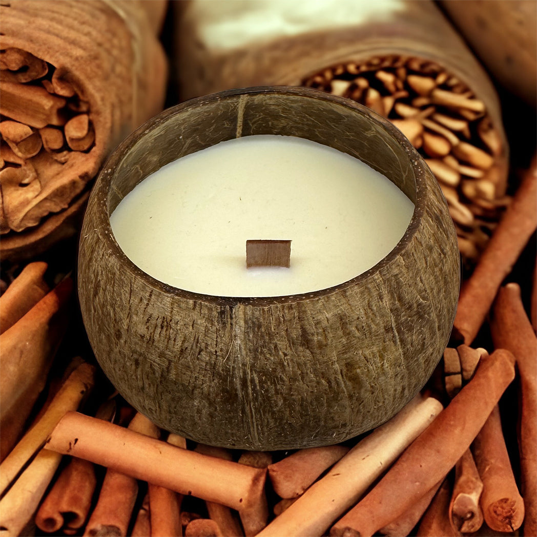 Cinnamon Sticks Luxury Coconut + Soy Wax Wood Wick Candle