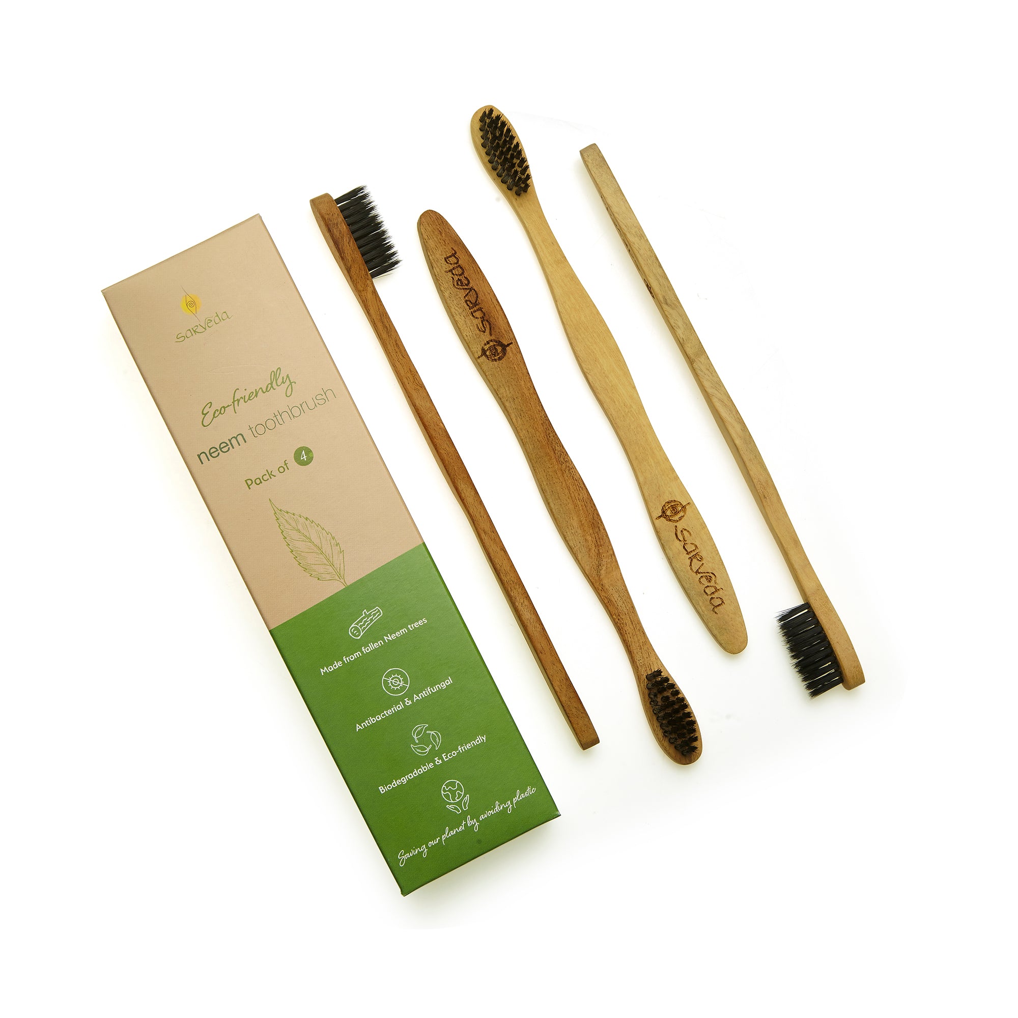 Sarveda Neem Toothbrush - Pack of 4