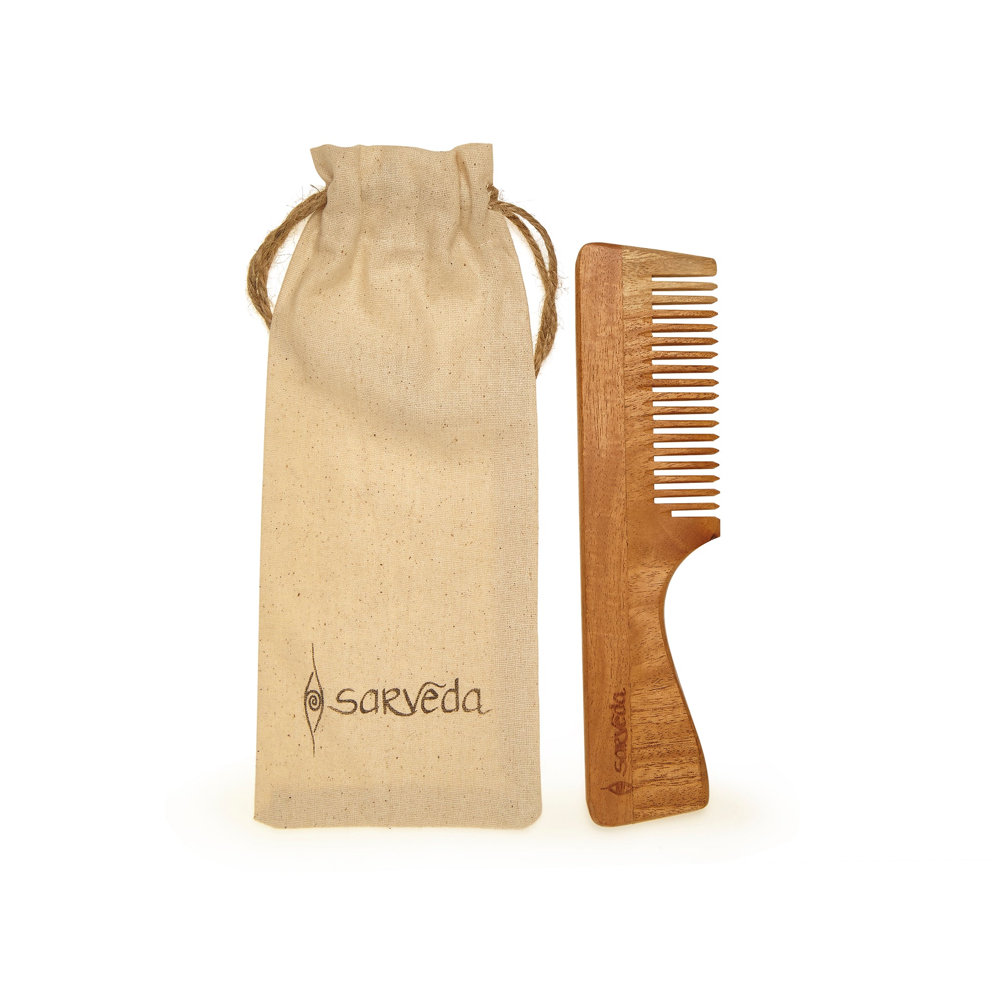 Sarveda Neem Wood Comb - Handle