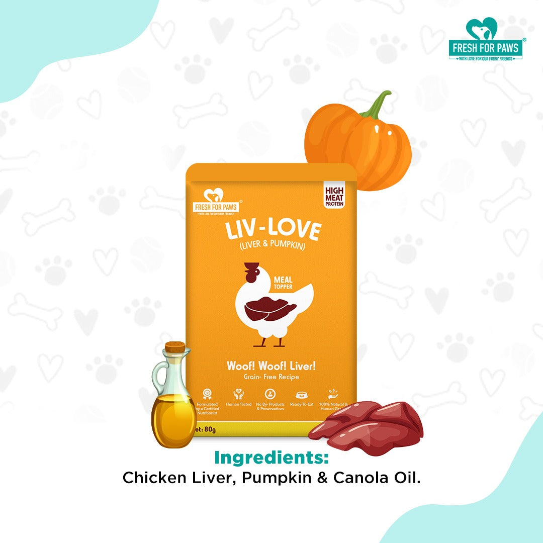 Fresh For Paws Liv Love Pumpkin Dog and Cat Food