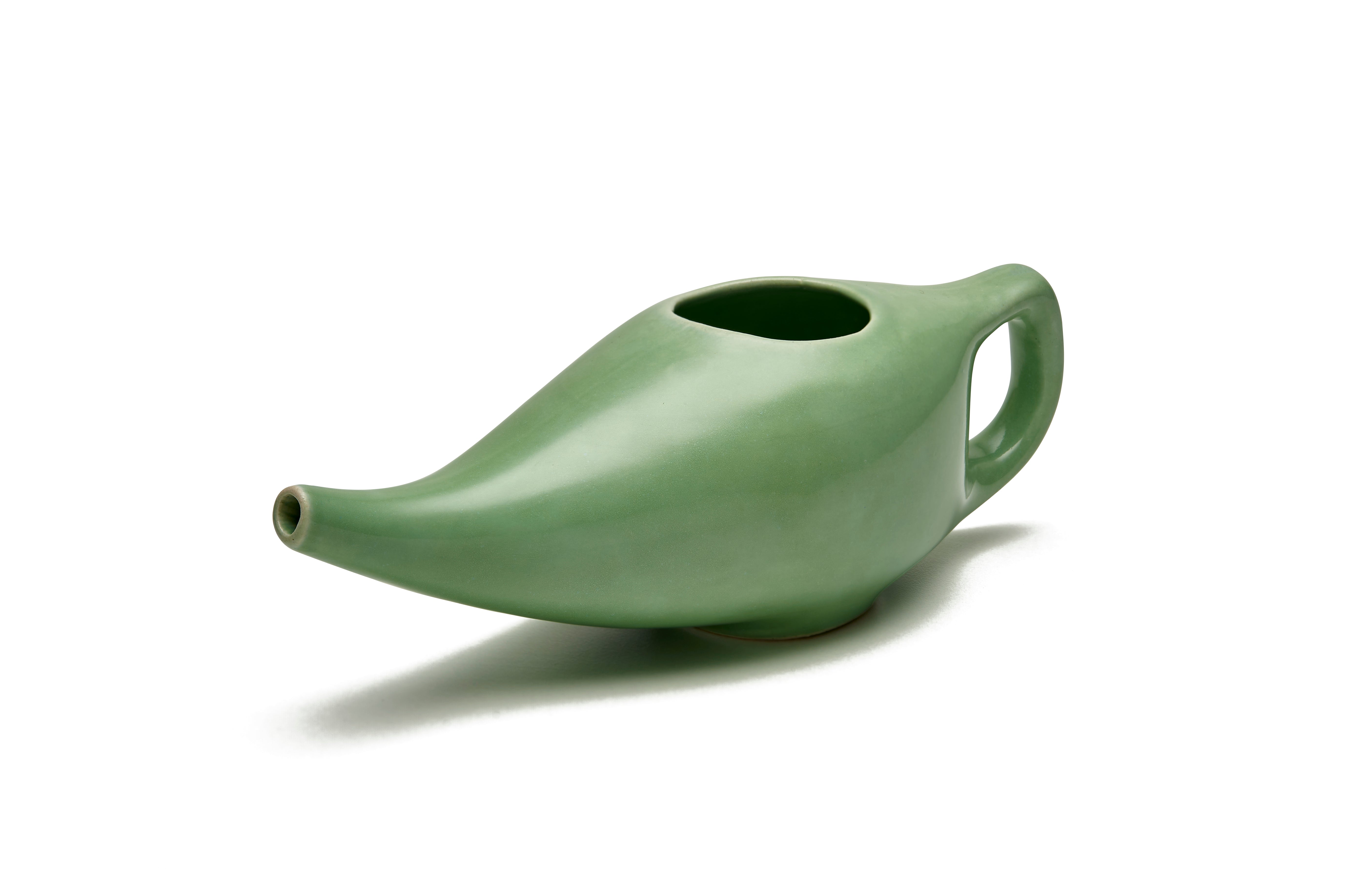 Sarveda Ayurvedic Ceramic Jala Neti Pot for Nasal Cleansing | Mint Green