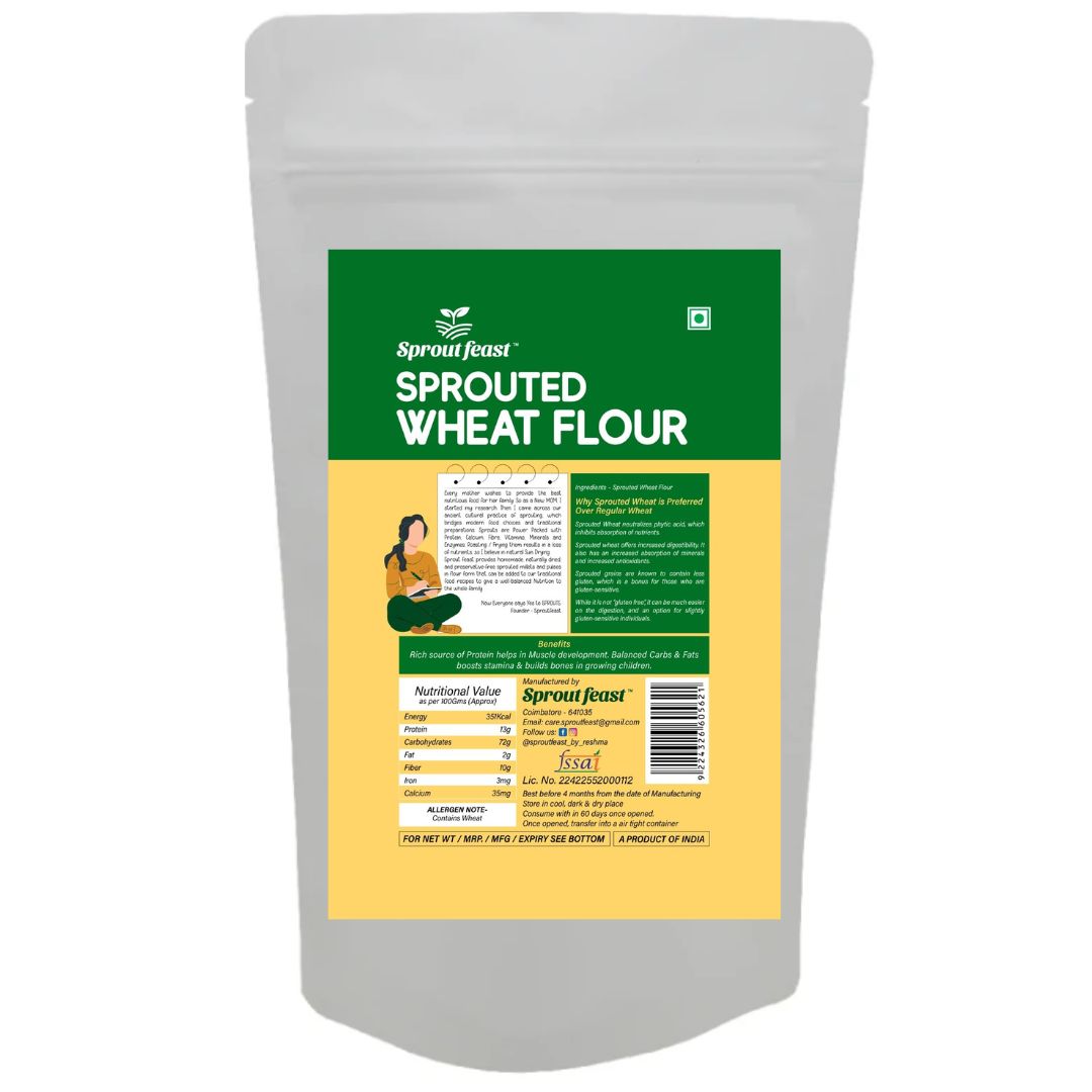 Sprout Feast Sprouted Whole Wheat Flour 900g