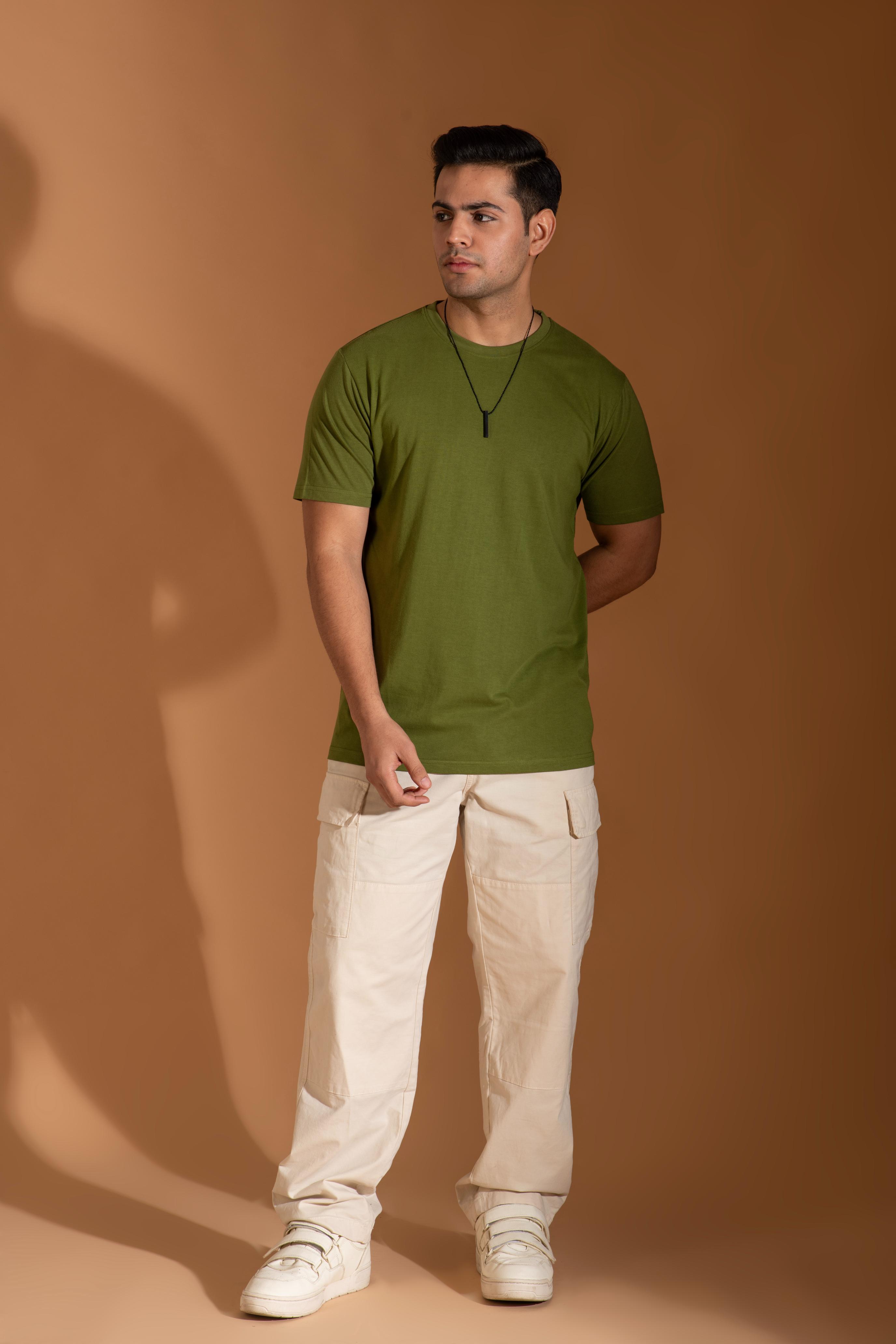 Bambians Men Round Tee-Green