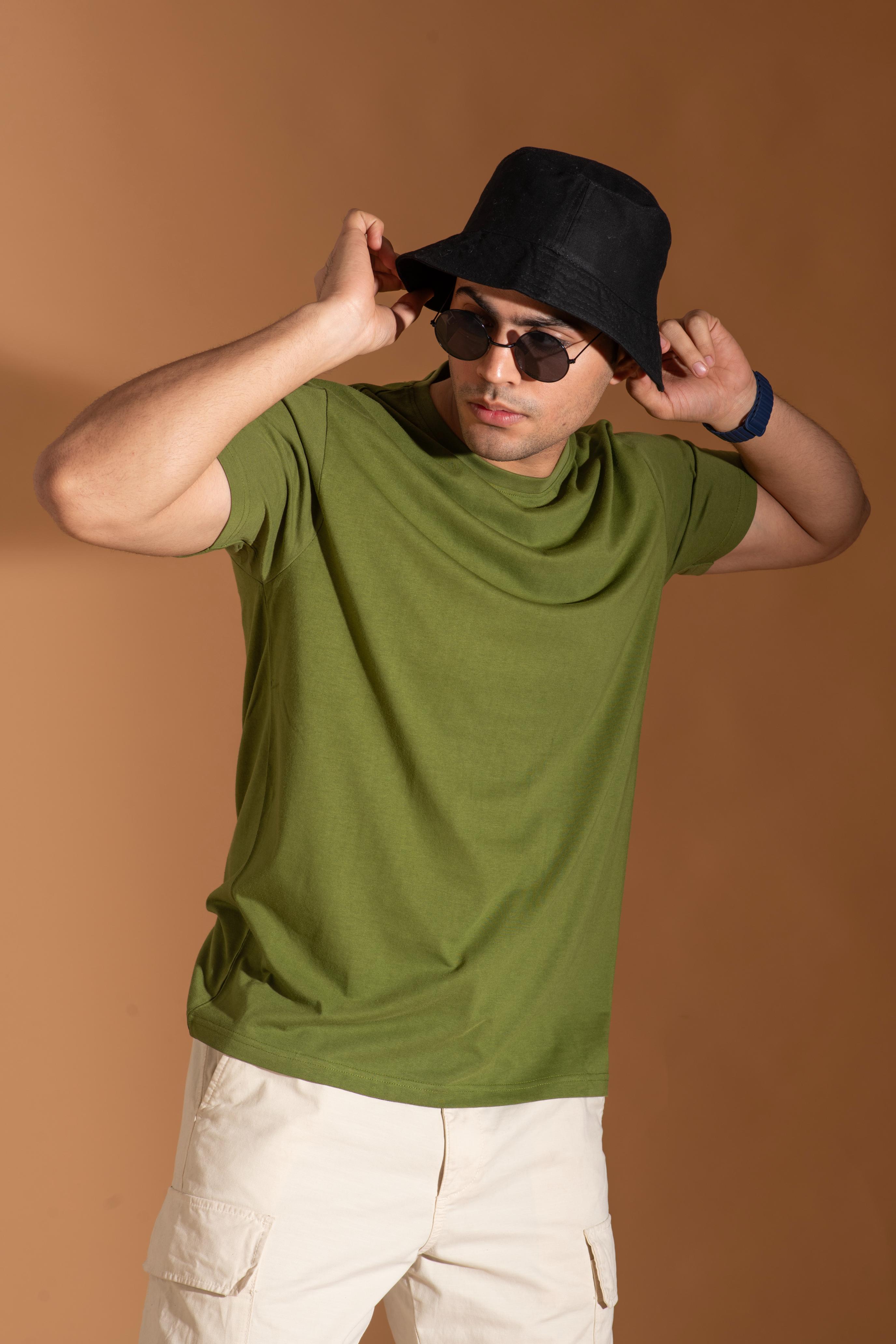 Bambians Men Round Tee-Green