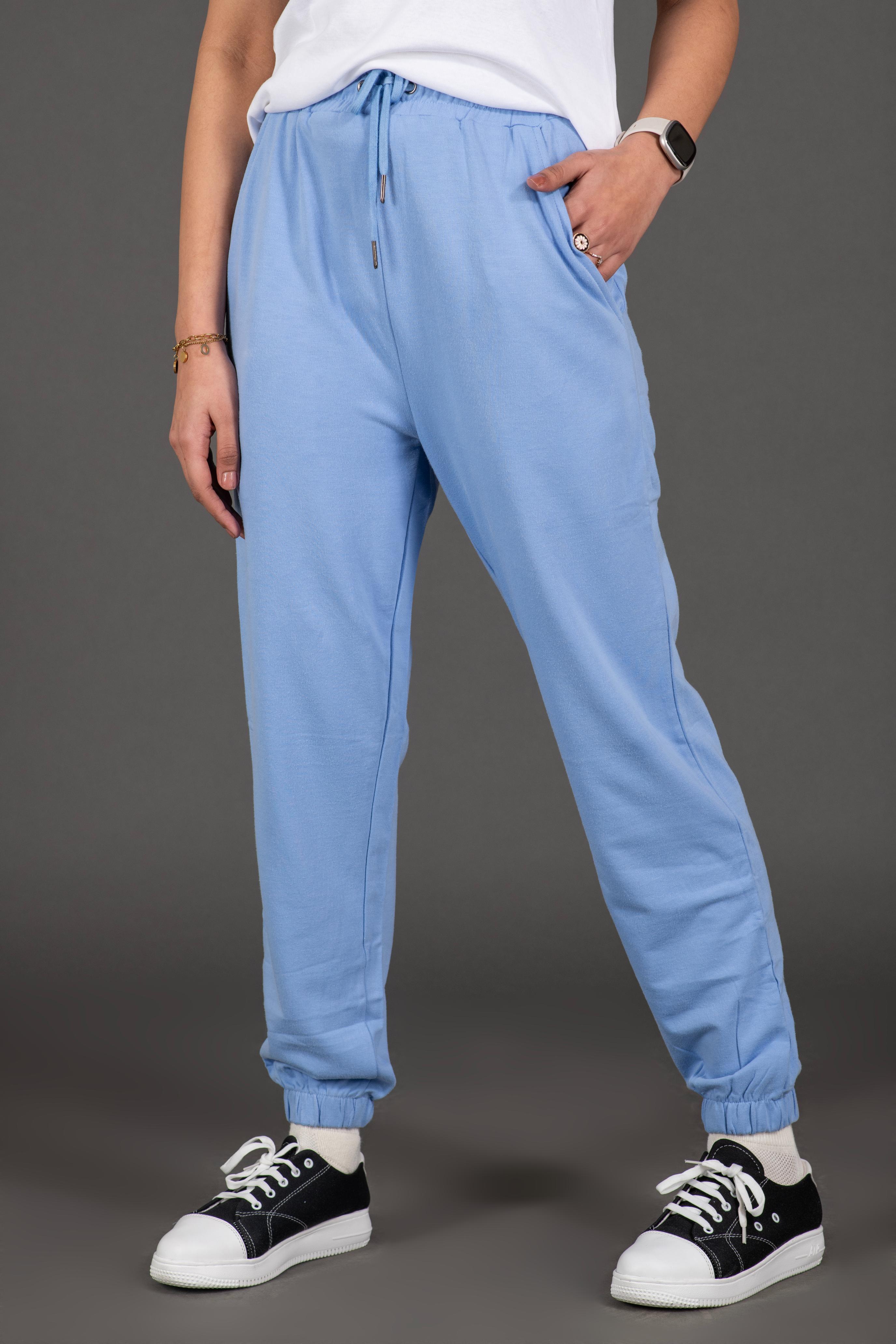 Bambians Women Track Pants-Blue