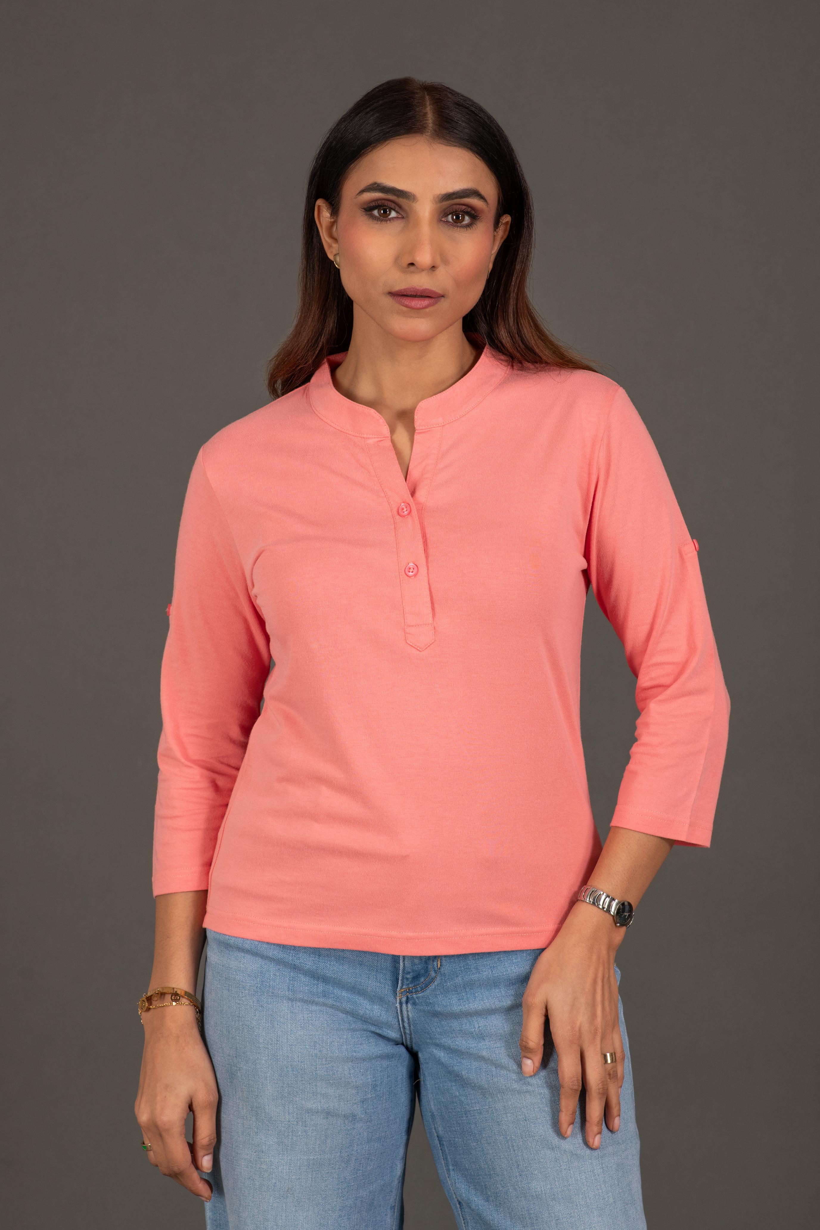 Bambians Women Chic Top-Pink