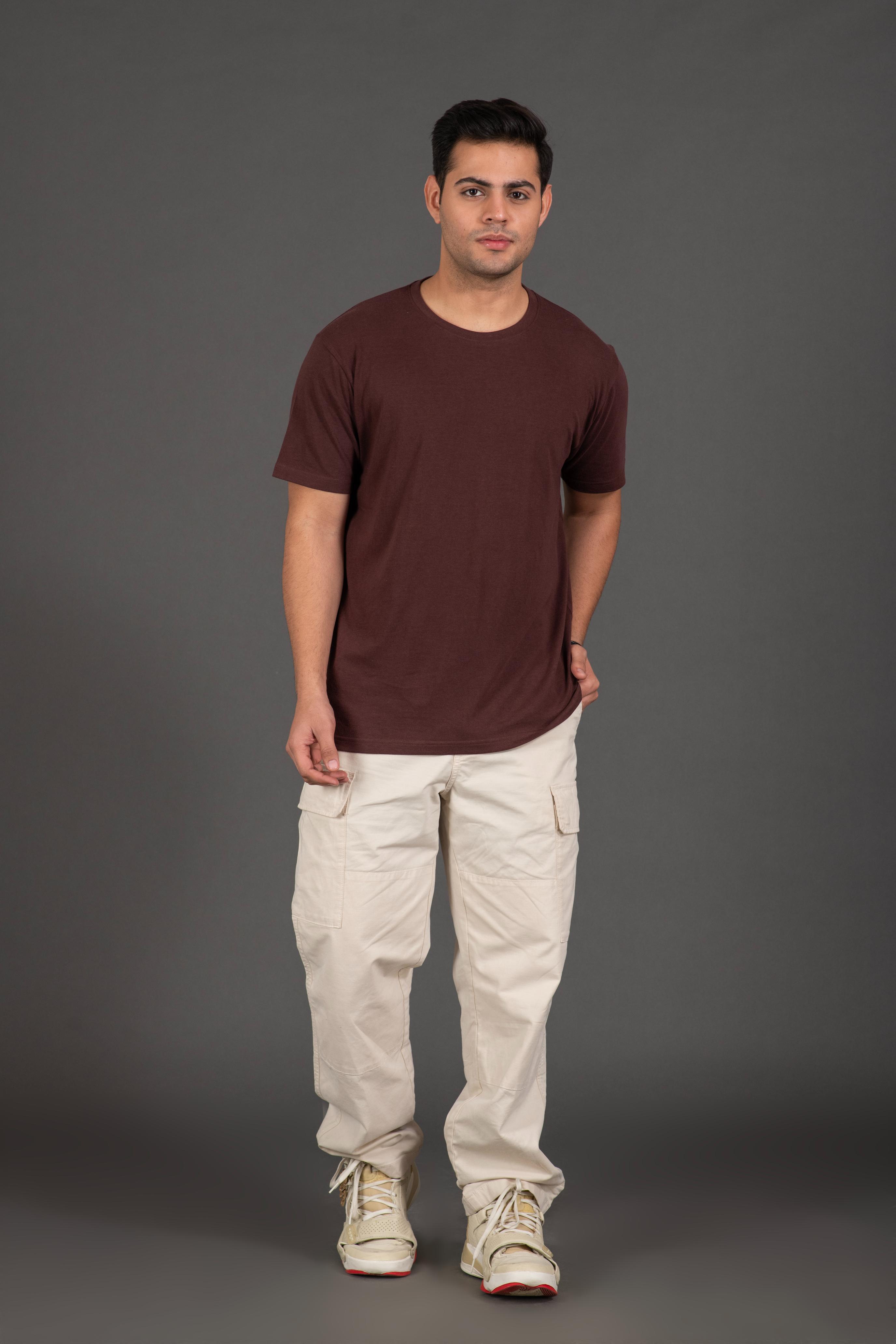 Bambians Men Round Tee-Brown