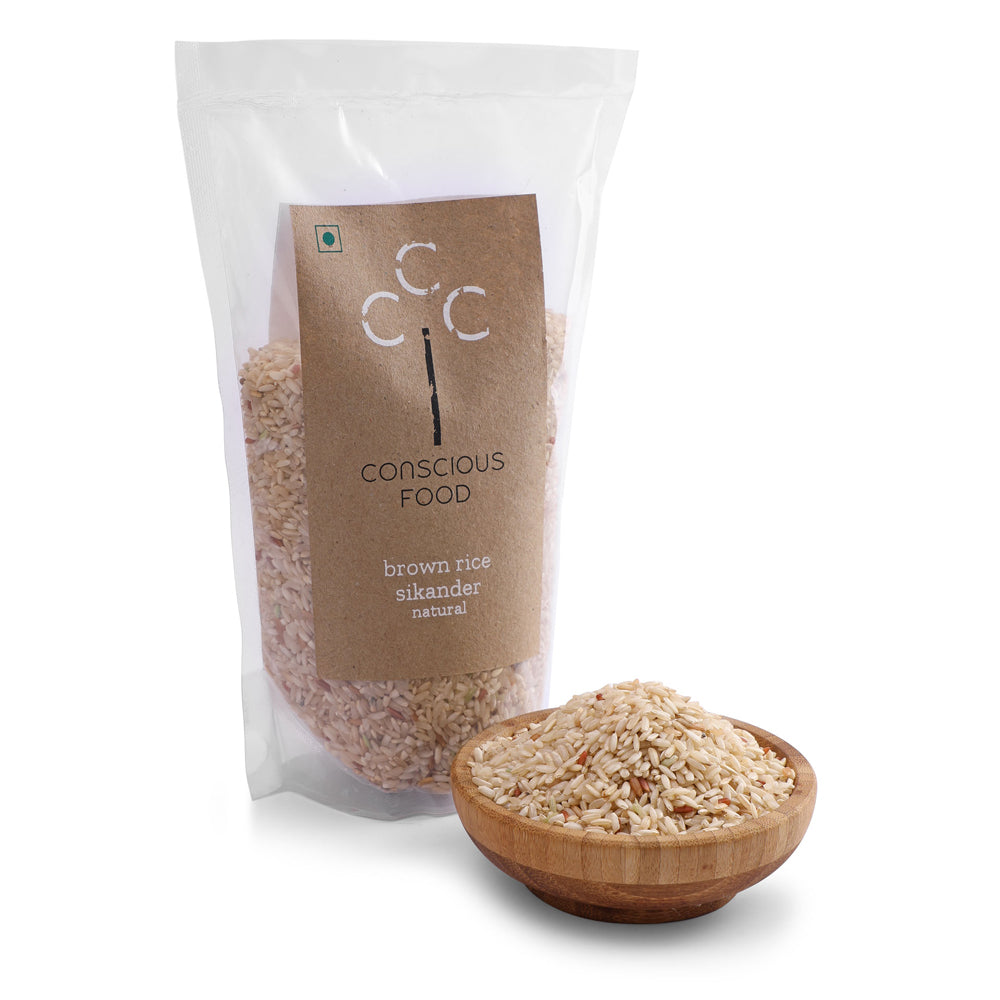 Conscious Food Brown Rice (Sikander) 500g