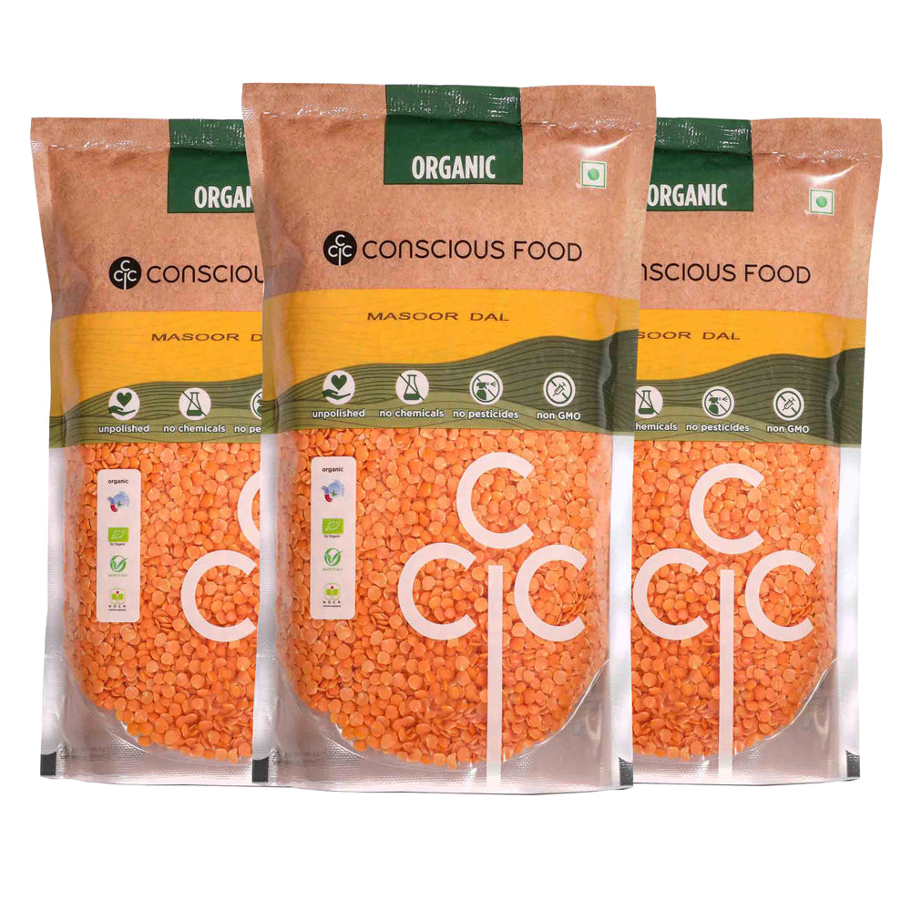 Conscious Food Red Lentil (Masoor Dal) 500g