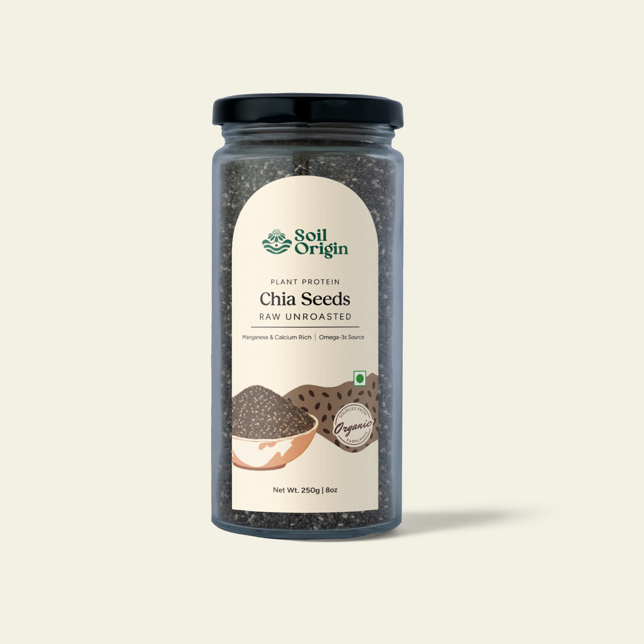 Soil Origin Chia Seeds - 250 Gm