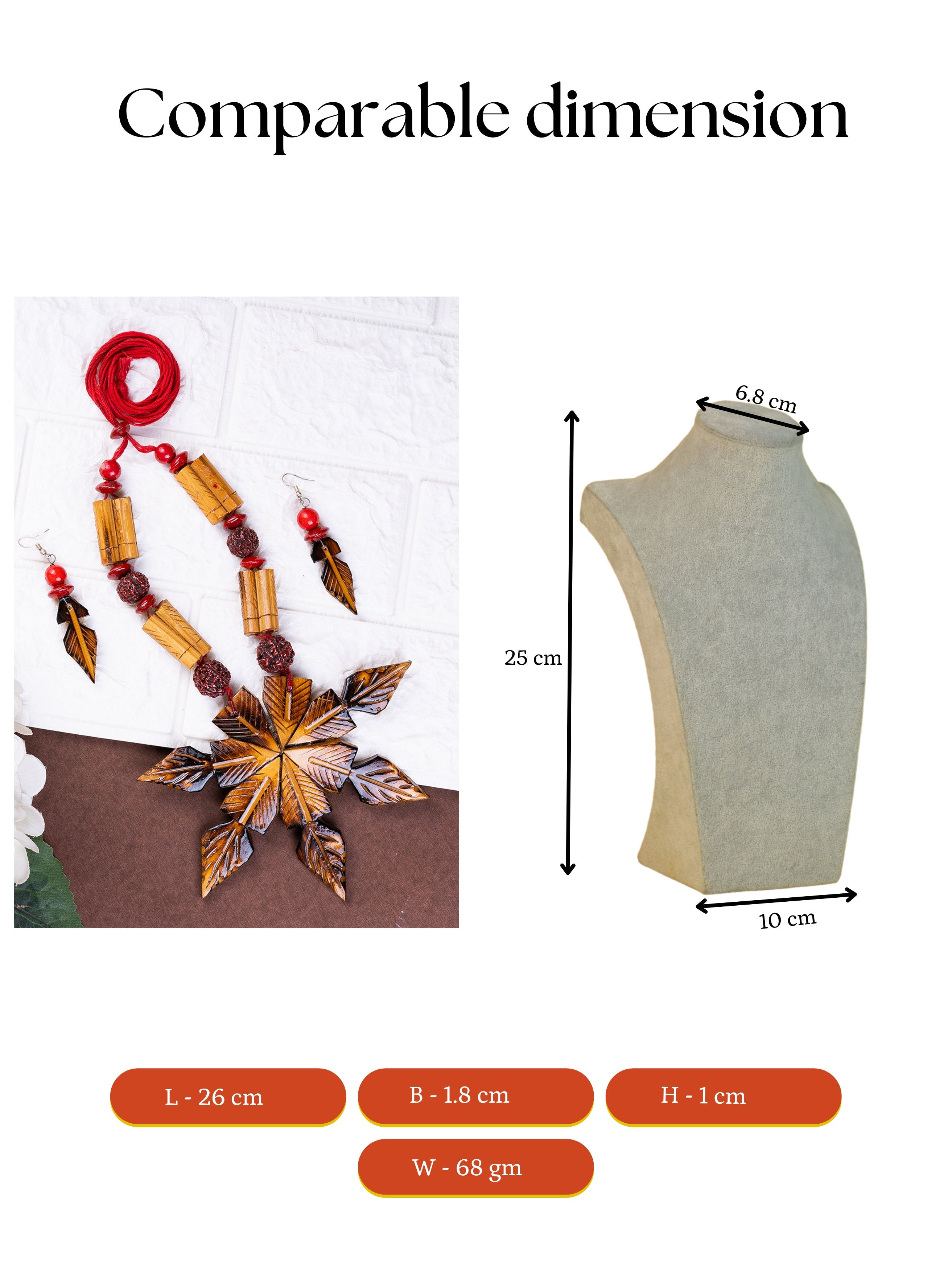 Sowpeace Handcrafted Bamboo Flower Necklace - Trendy Accessory