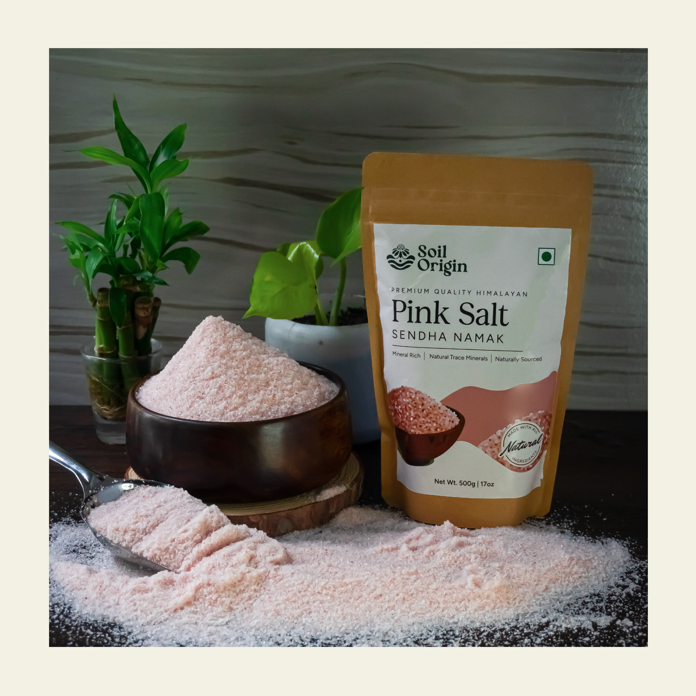 Soil Origin Pink Himalayan Salt - 500 Gm