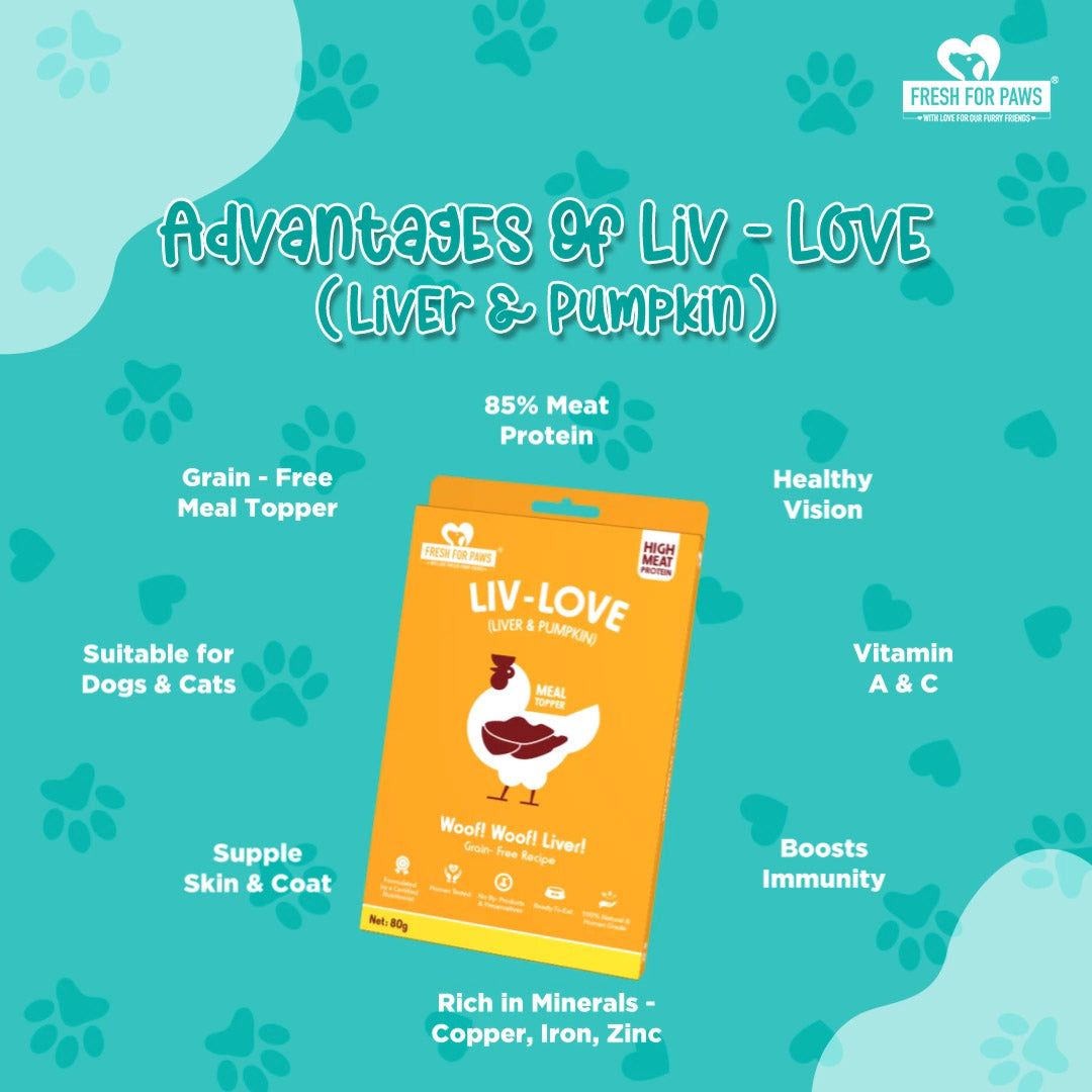 Fresh For Paws Liv Love Pumpkin Dog and Cat Food