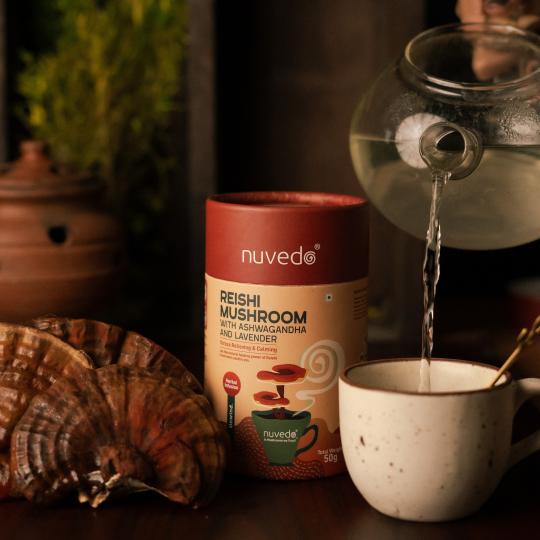 Nuvedo Reishi Mushroom Dual Extract with Ashwagandha and Lavender