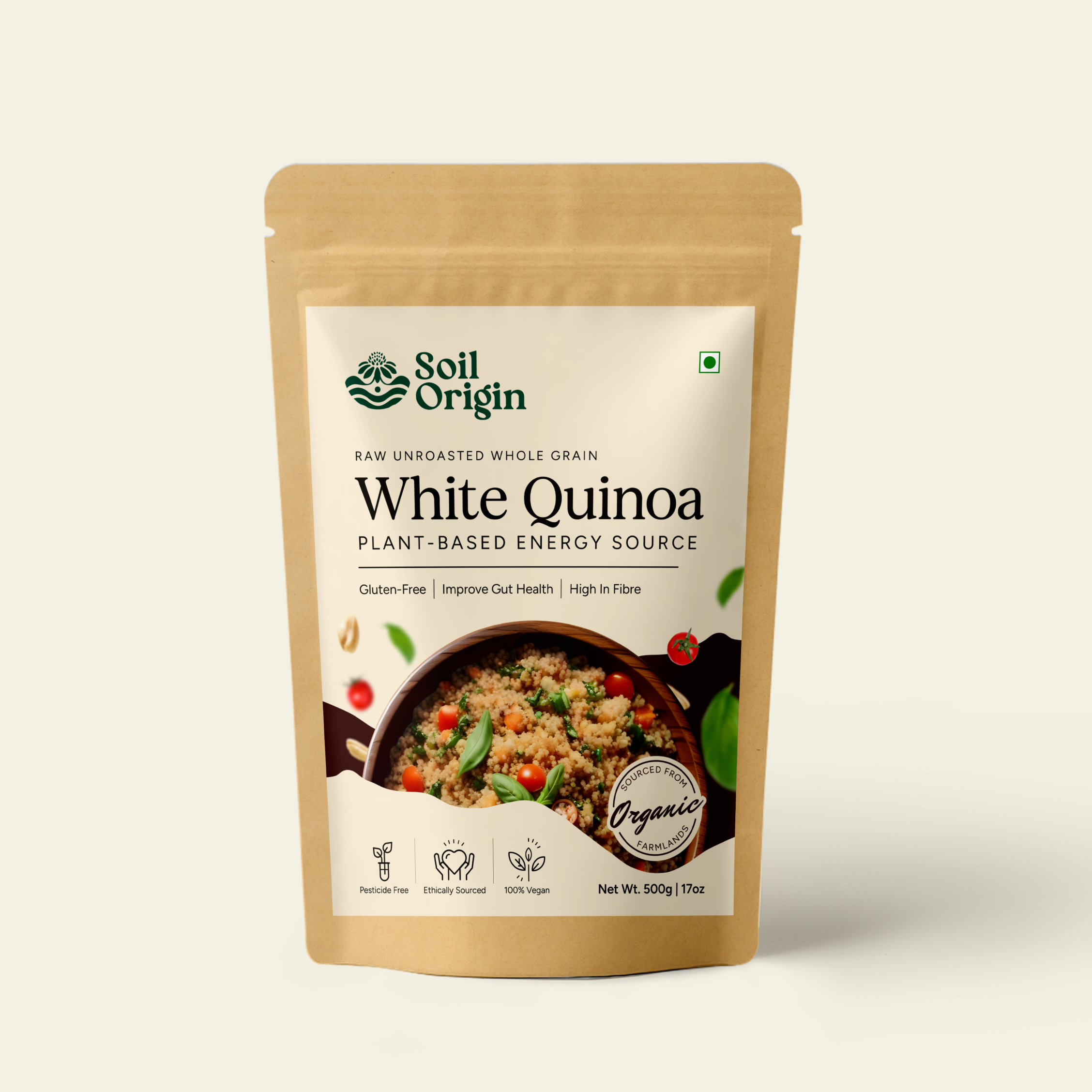 Soil Origin Quinoa Whole - 500 Gm