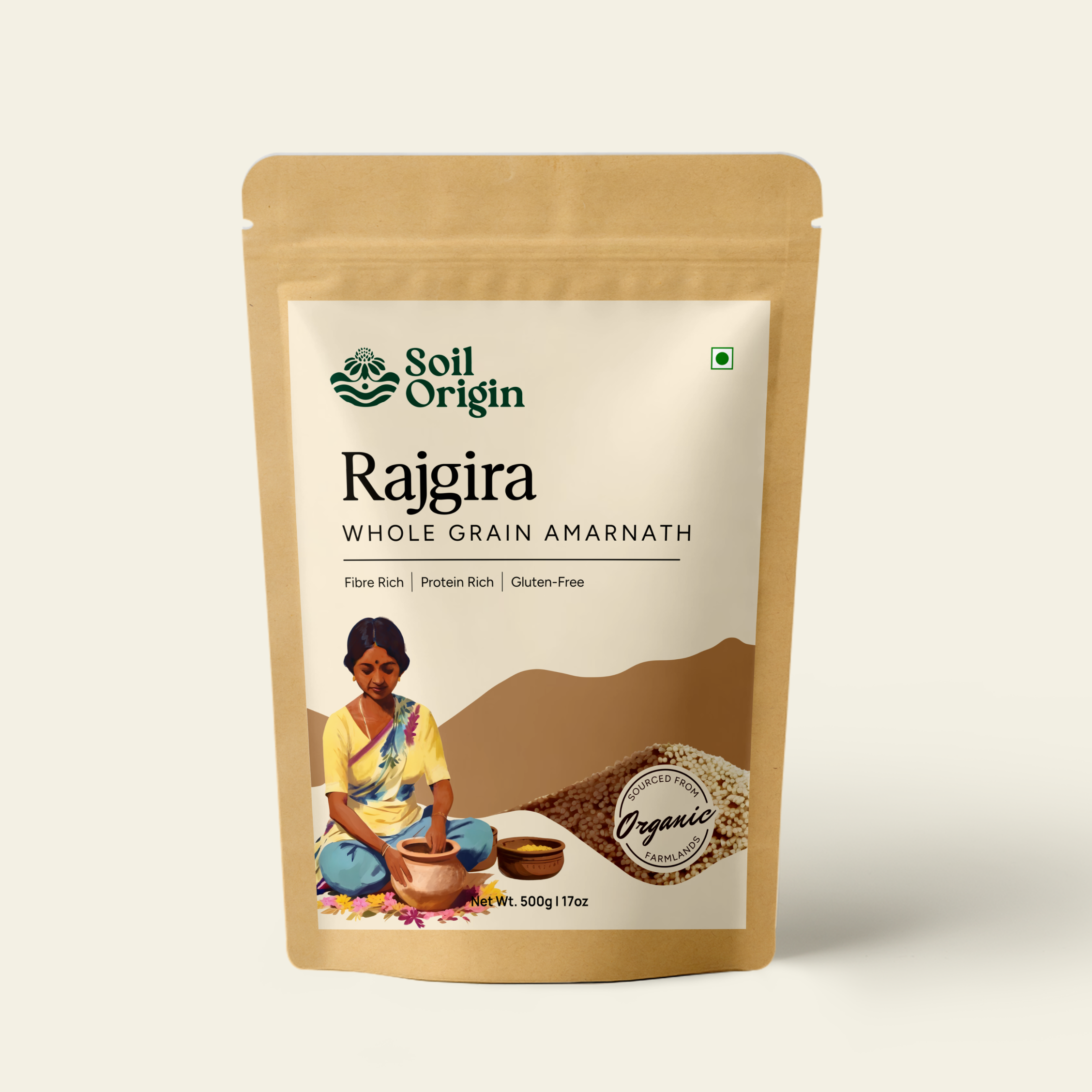 Soil Origin Rajgira Whole (Amaranth) - 500 Gm