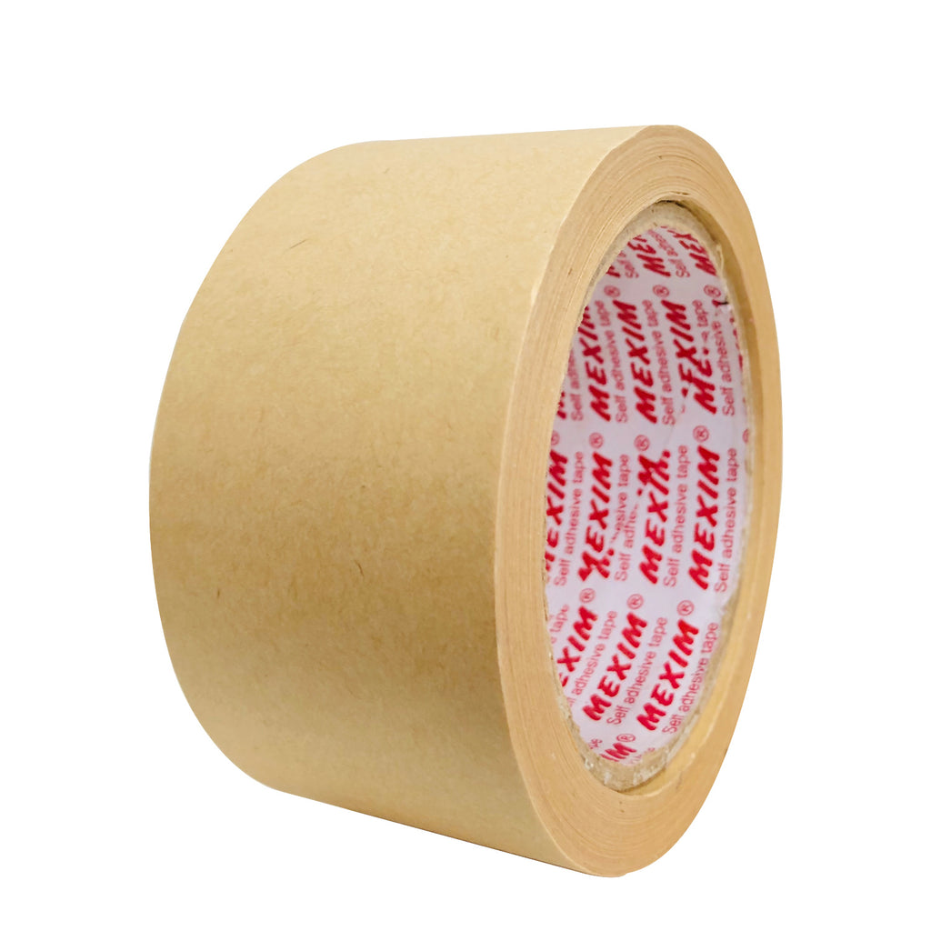 Ecosattva Water Activated Kraft Paper Tape, Brown Plain