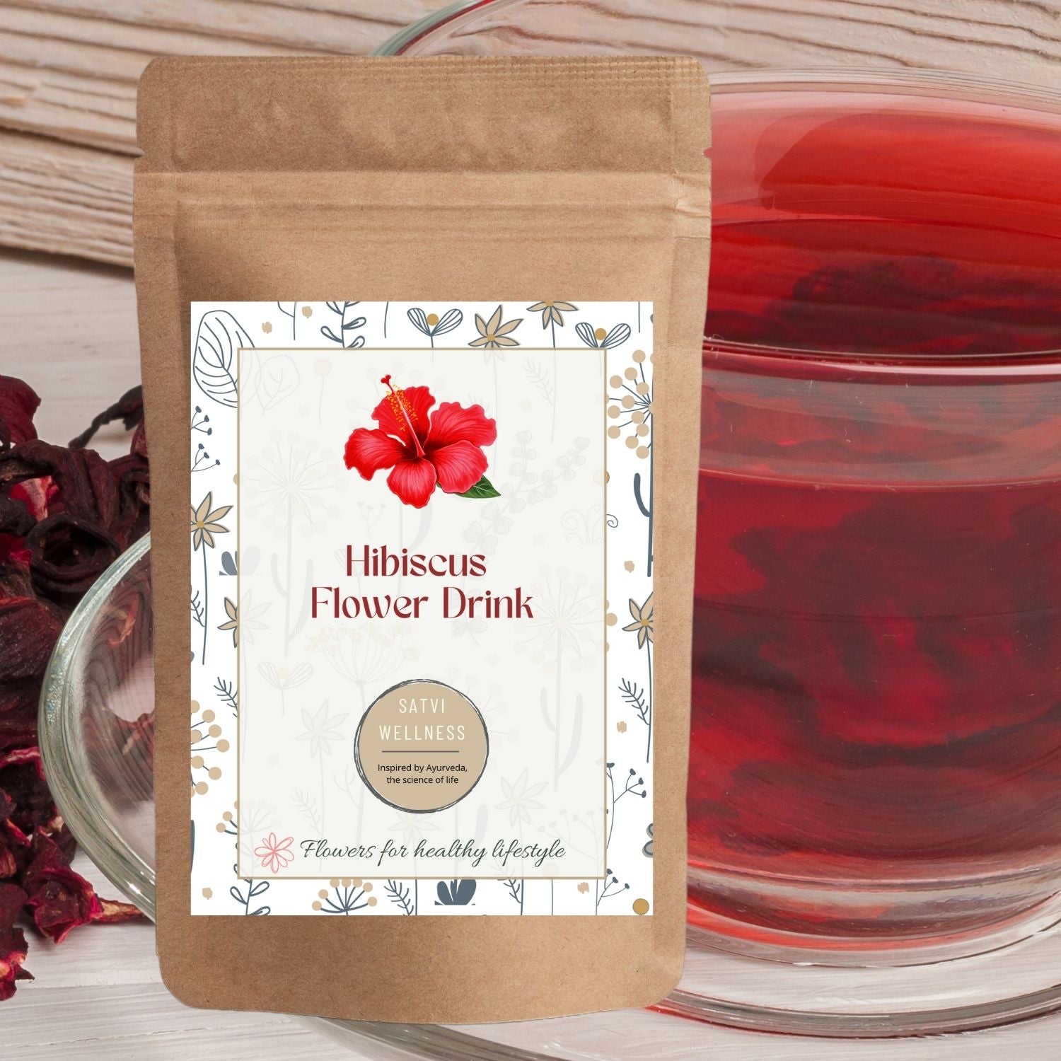 Satvi Wellness Hibiscus flower Tea