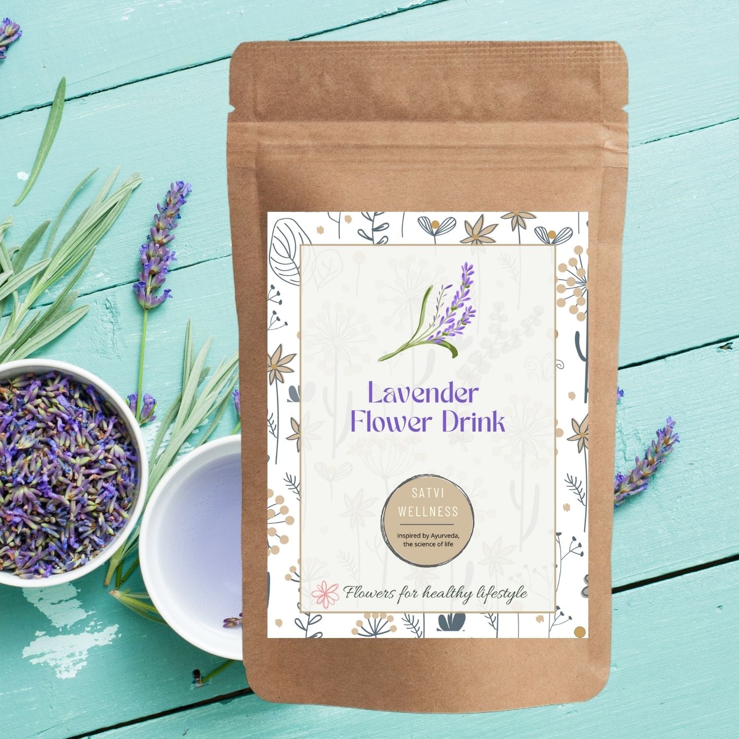 Satvi Wellness Lavender flower Tea