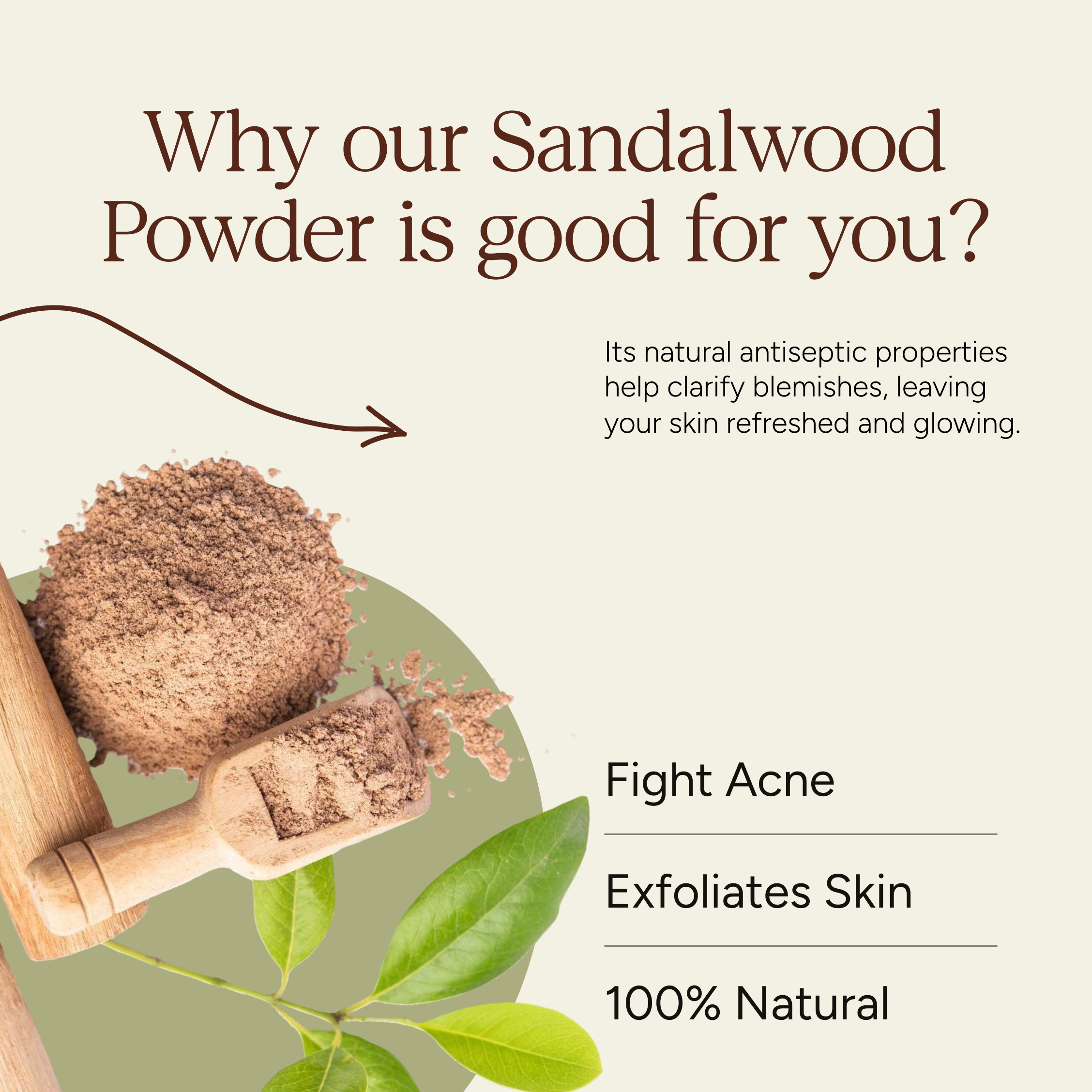 Soil Origin Sandalwood Powder - 80 Gm