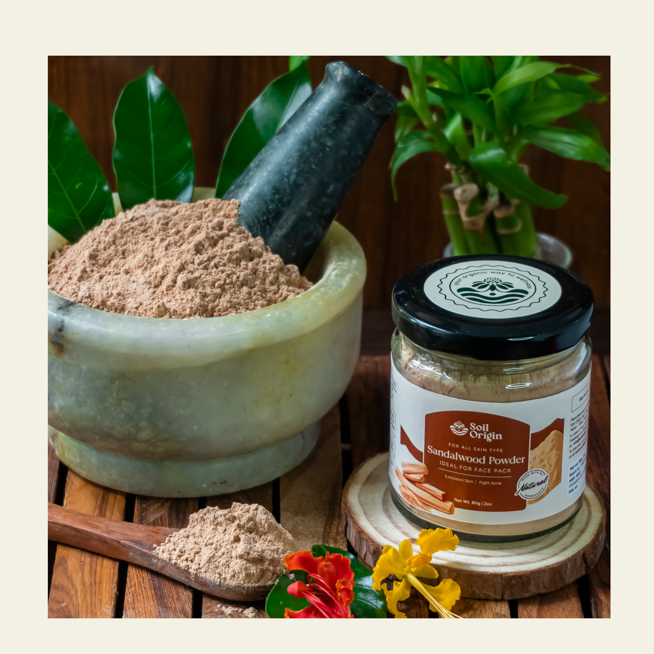 Soil Origin Sandalwood Powder - 80 Gm