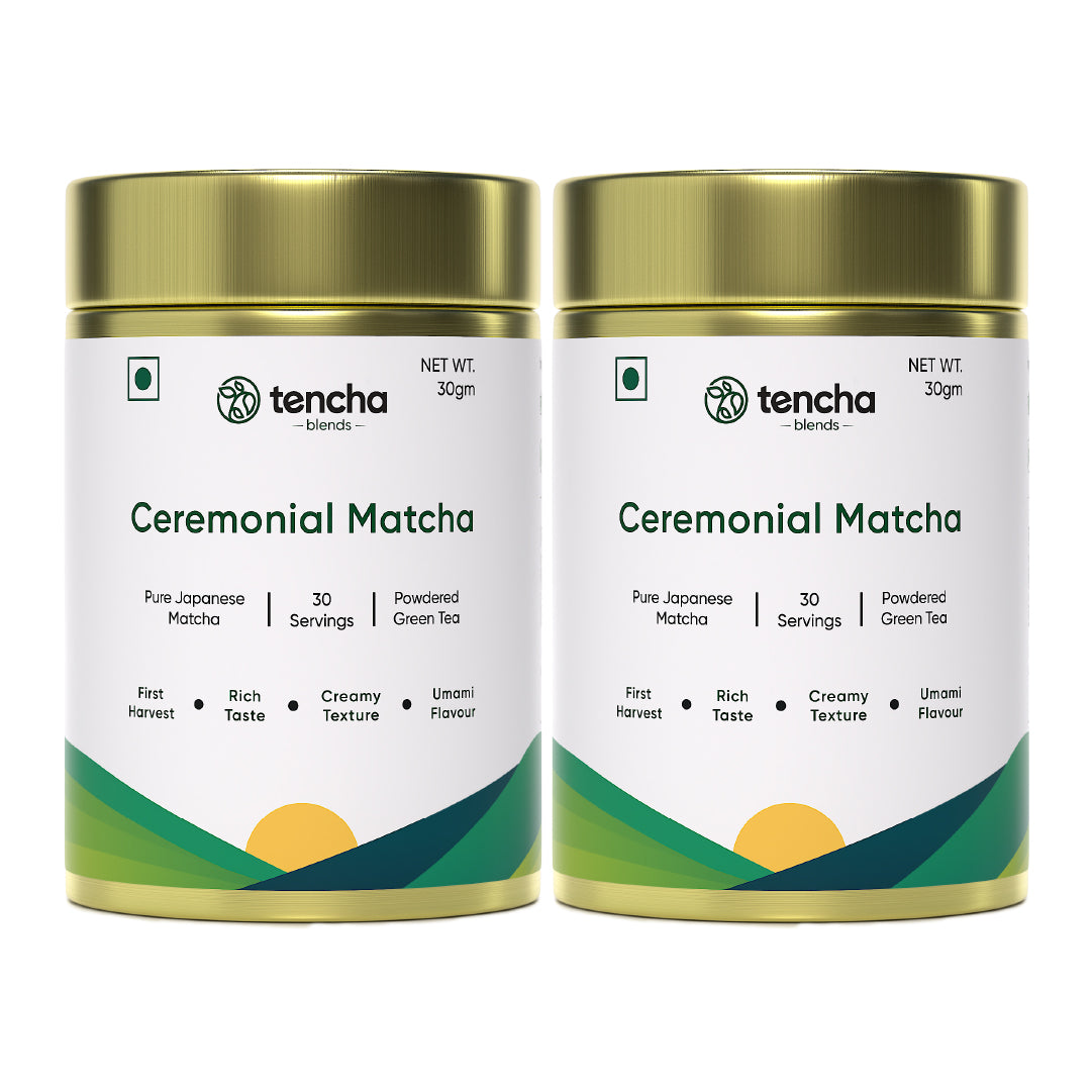 Tencha Ceremonial Matcha With Free Spoon | 60 Servings  30 Gm X 2 Packs, 30 grams