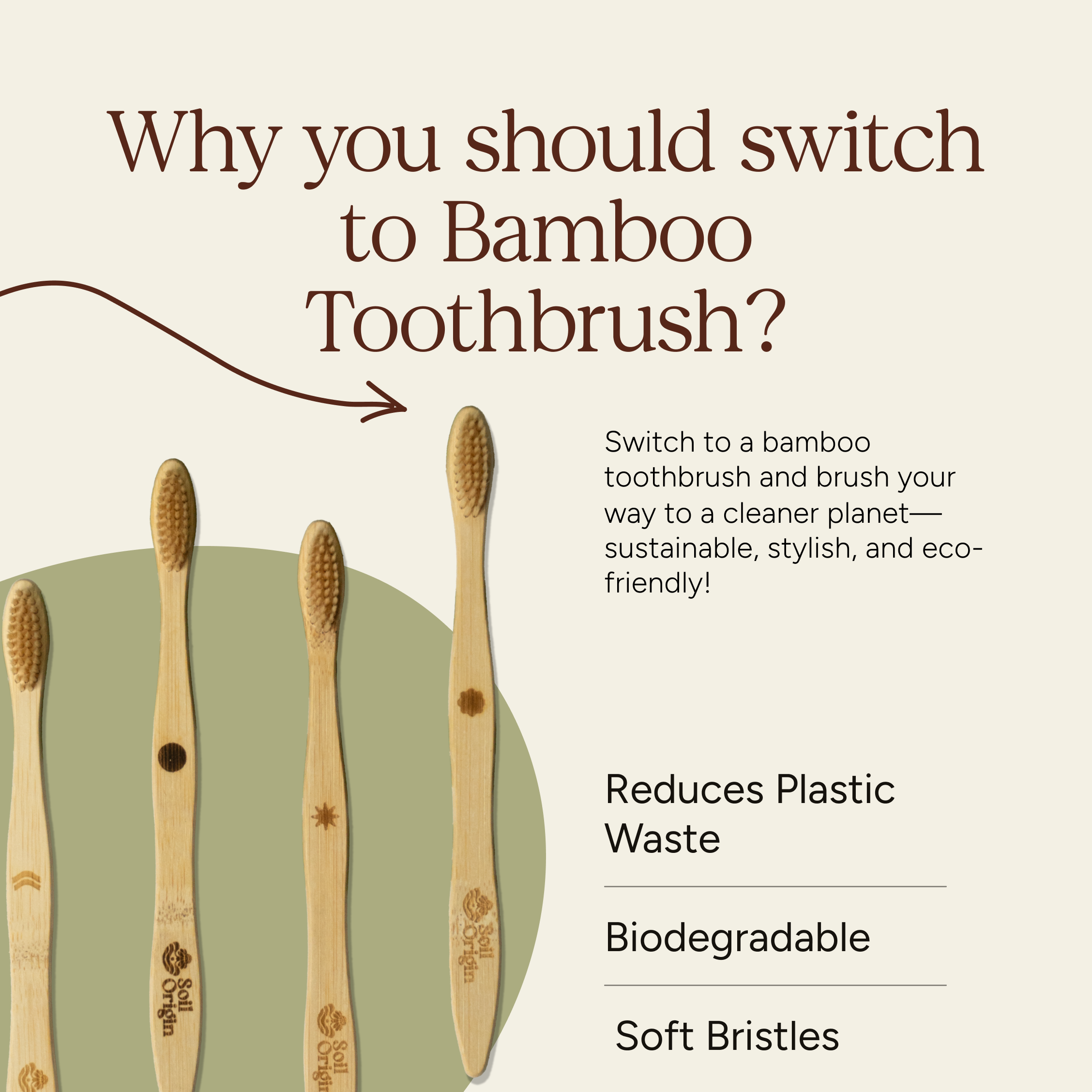 Soil Origin Ultra Soft Bamboo Toothbrush