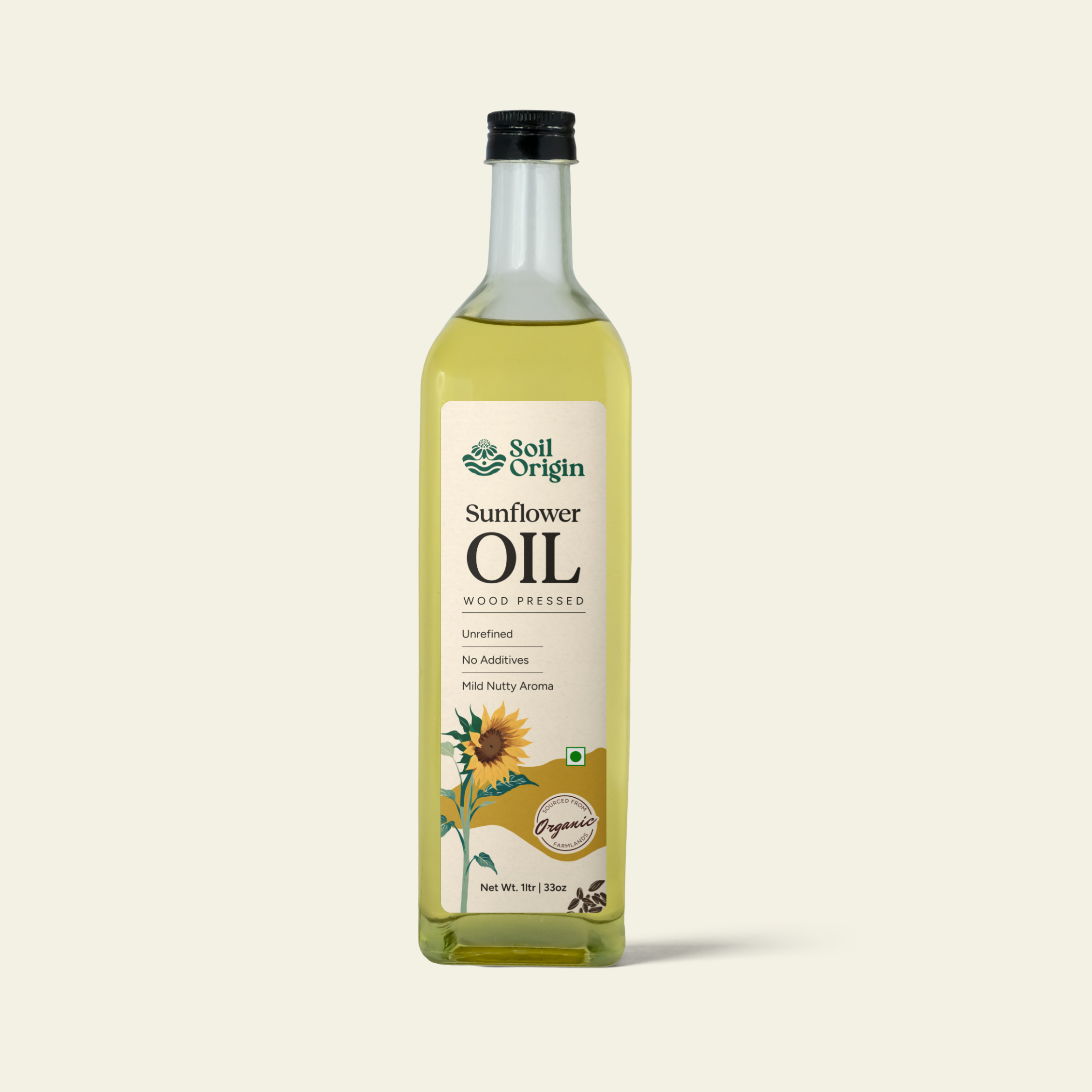 Soil Origin Wood Pressed Sunflower Oil