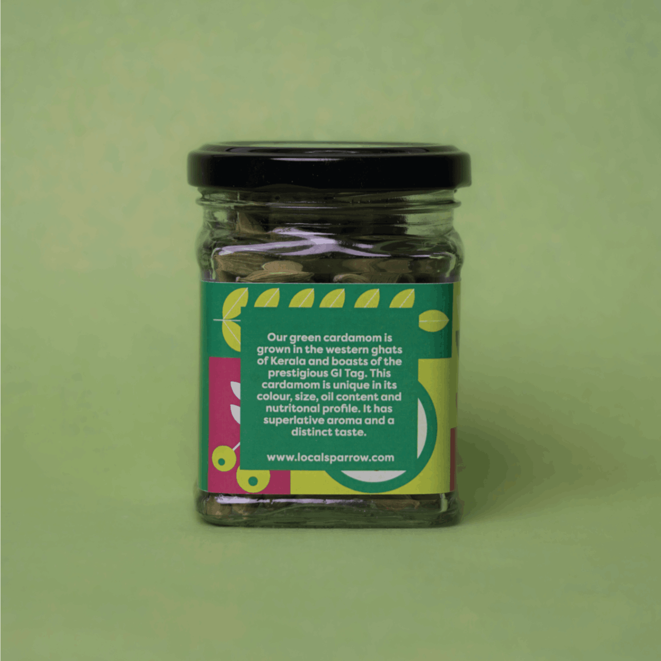 Local Sparrow|Alleppey Green Cardamom | 75 g