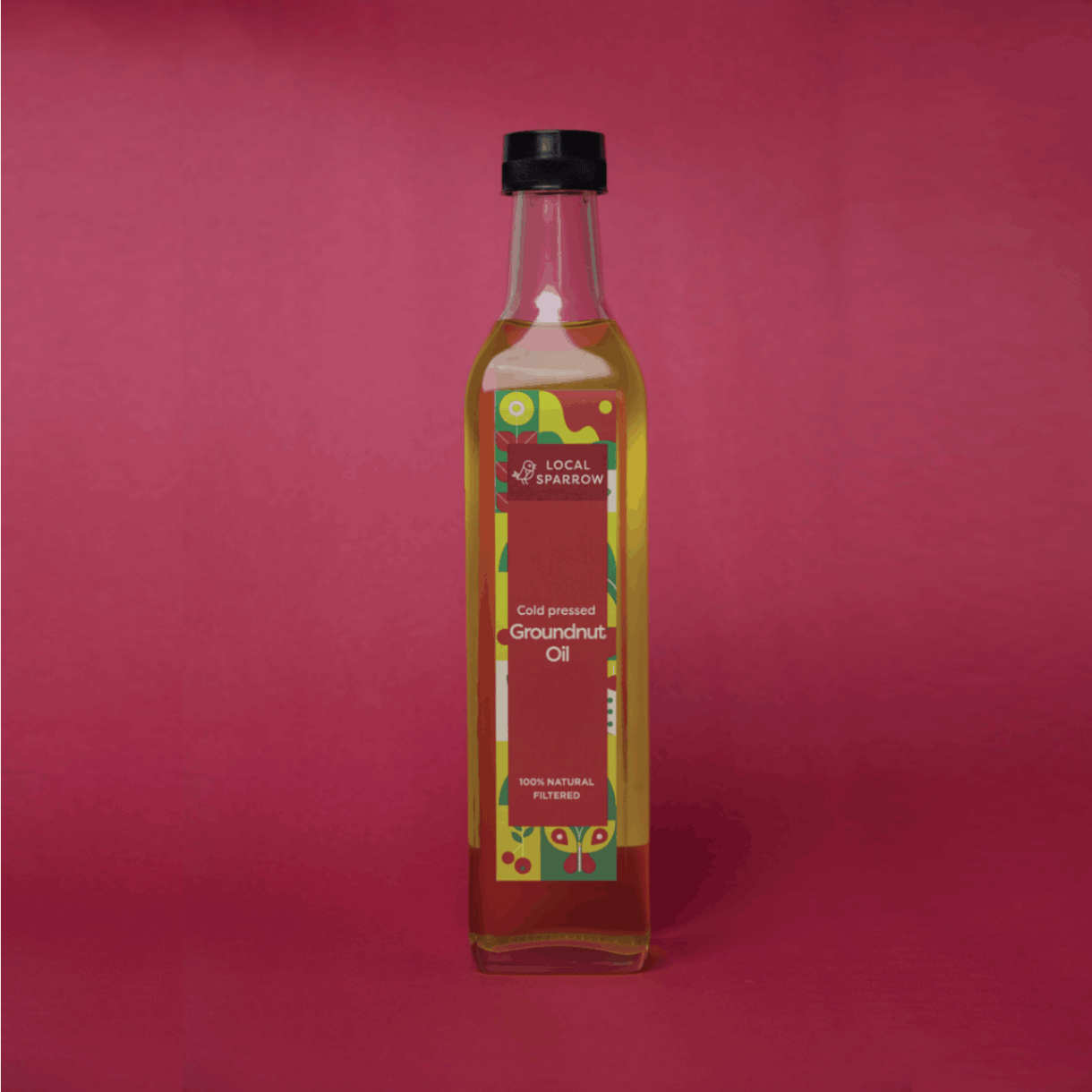 Local Sparrow| Cold Pressed Groundnut Oil | 500 ml