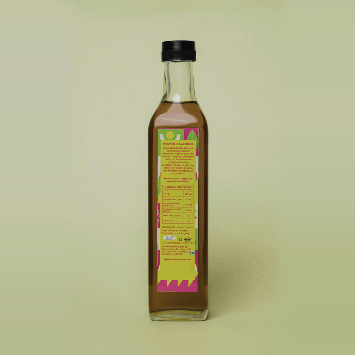 Local Sparrow| Cold Pressed Mustard Oil | 500 ml