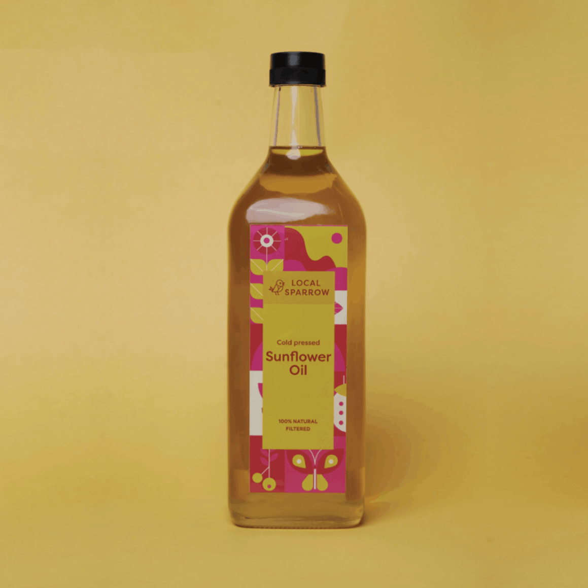 Local Sparrow| Cold Pressed Sunflower Oil | 1 Litre