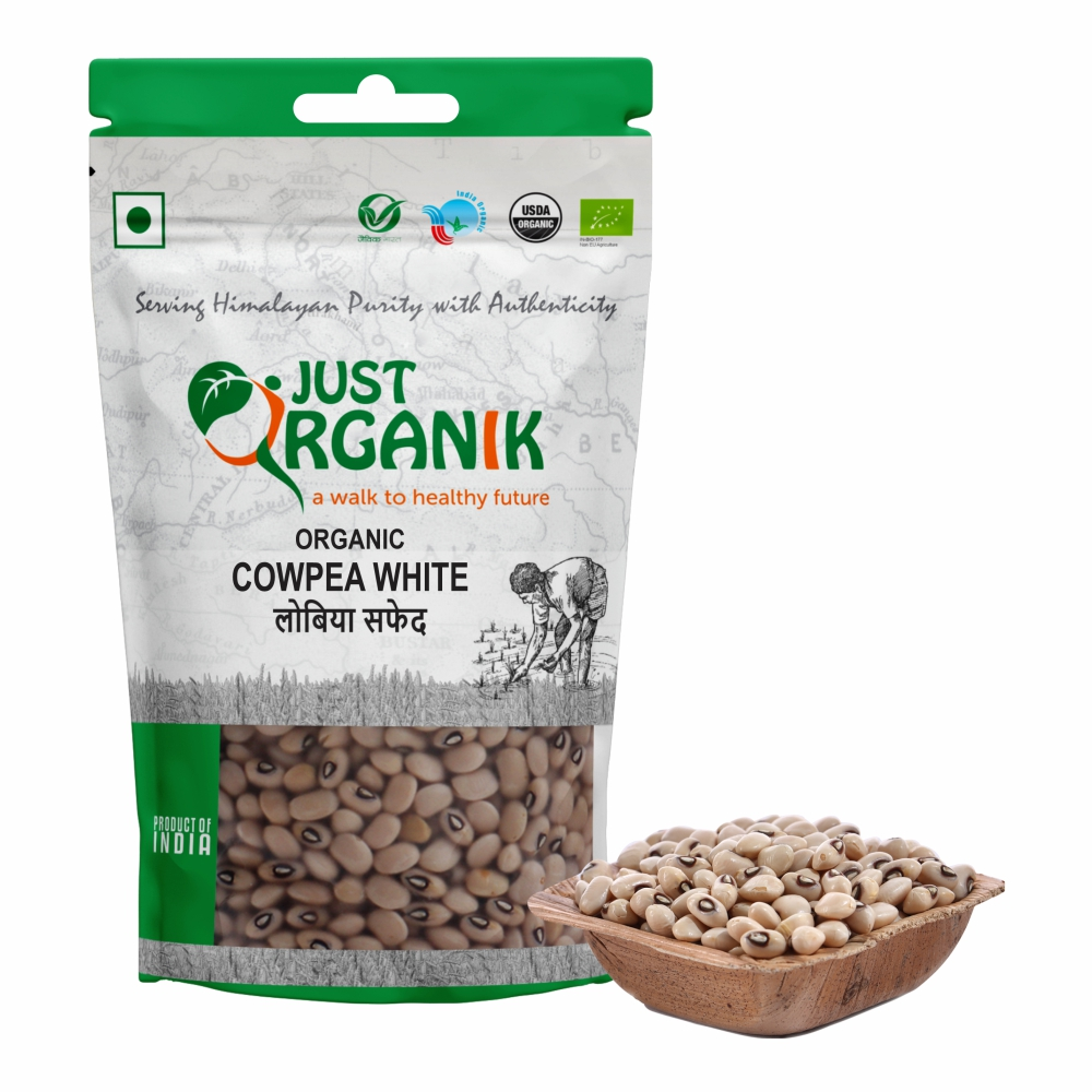 Just Organik Organic Cowpea White (Lobiya/Karamani) 1kg